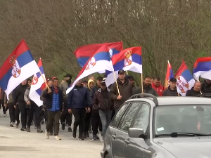 Пети дан пешачења групе Срба са КиМ ка Београду, стигли у Лазаревац
