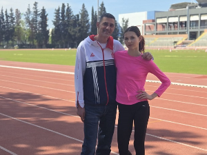 Српска атлетичарка Ангелина Топић на припремама у Измиру