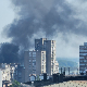 Гори напуштени вагон у близини Панчевачког моста у Београду Гори напуштени вагон у близини Панчевачког моста у Београду
