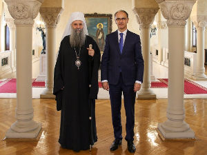 Мацут разговарао са патријархом Порфиријем о стању у друштву