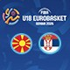 Кошарка - ЕП 2025 јуниори: Северна Македонија - Србија