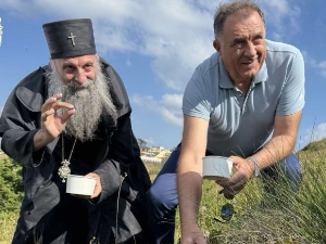 Додик са патријархом Порфиријем на Јахорини