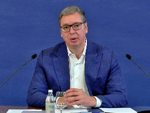 Председник Вучић се обраћа после седнице Савета за националну безбедност