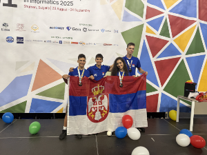 Три бронзане медаље за младе информатичаре Србије на Европској јуниорској олимпијади у Бугарској
