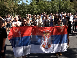 Протест запослених, родитеља и ученика у Ваздухопловној академији