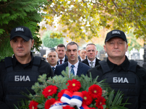 Обележен дан БИА-е, Владимир Орлић положио венце на споменике Ранковићу и Крцуну