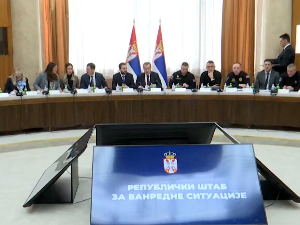 У току седница Републичког штаба за ванредне ситуације 