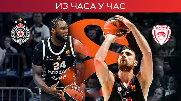Партизан за бег са дна, Олимпијакос у борби за плеј-оф место у 