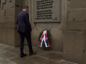 Ђурић положио венце на српском војничком гробљу Зејтинлик у Солуну