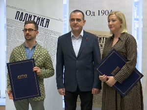 Награда "Мирослав Лазански" новинарки РТС-а Биљани Радуловић