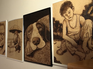 Александар Томић-мајстор сликања у дрвету