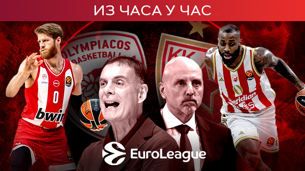 Звезда против Олимпијакоса у Пиреју јури повратак међу првих шест