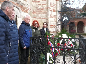 Представници УНС-а положили венац на гроб Димитрија Давидовића