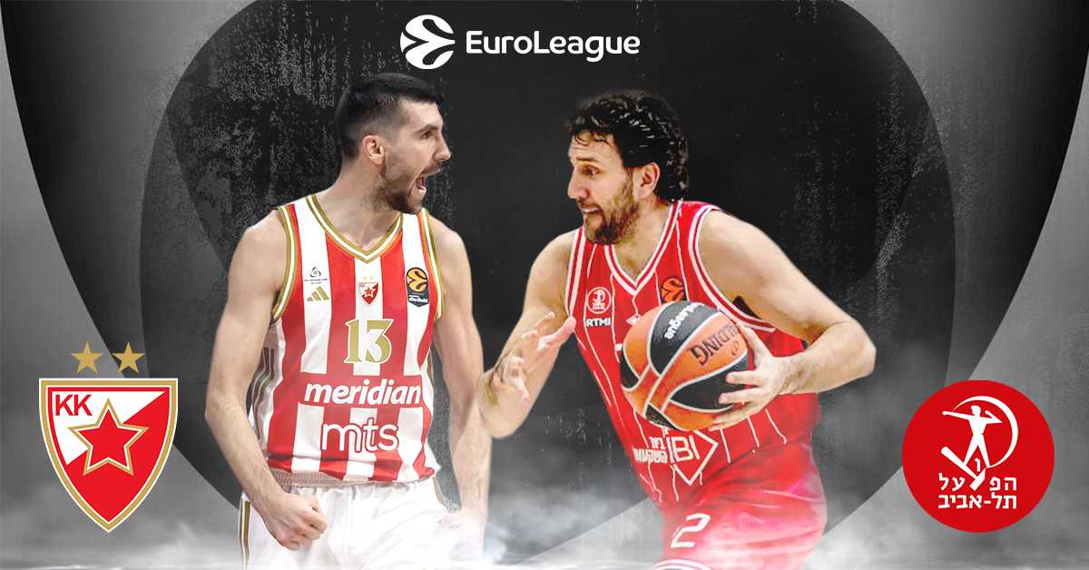 Звезда против Хапоела напада пласман међу шест најбољих на табели