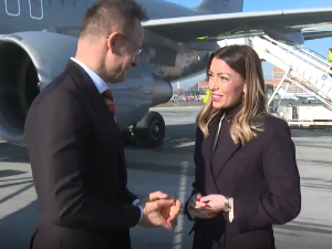 Сијарто допутовао у Београд, на аеродрому га дочекала министарка Месаровић