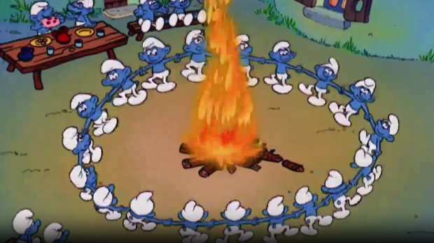 Штрумпфови:	Невоља у балончићу; Божанствени штрумпфови