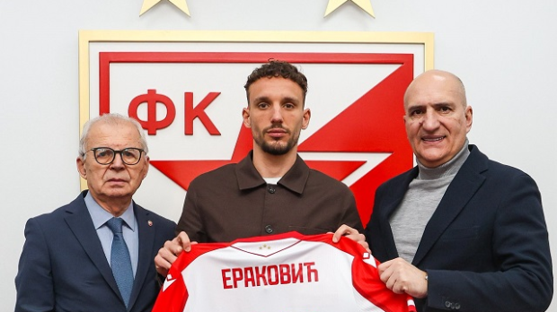 Страхиња Ераковић се вратио у Црвену звезду