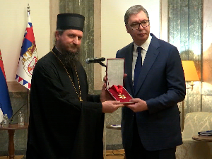 Председнику Вучићу уручен Орден Новомученика бихаћко-петровачких