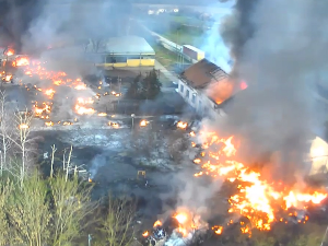 Пожар у индустријској зони у Иригу