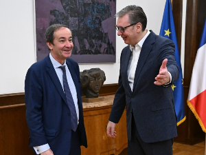 Вучић са председником француског ЕДФ-а: Анализирамо кључне аспекте могућег развоја нуклеарне енергије