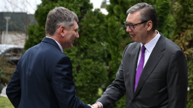 Vučić sa ruskim ministrom ekonomskog razvoja Maksimom Rešetnjikovim