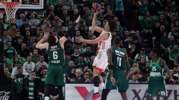 Звезда се угасила у последњој четвртини, Панатинаикос после преокрета до велике победе