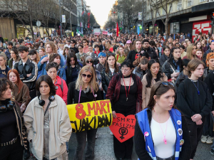 Протестне шетње поводом 8. марта у Београду и Новом Саду
