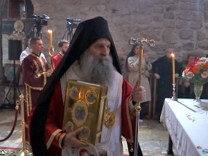 Патријарх Порфирије у Пећкој патријаршији служио свету литургију 