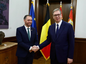 Вучић са шефом дипломатије Белгије Максимом Превоом о унапређењу односа две земље