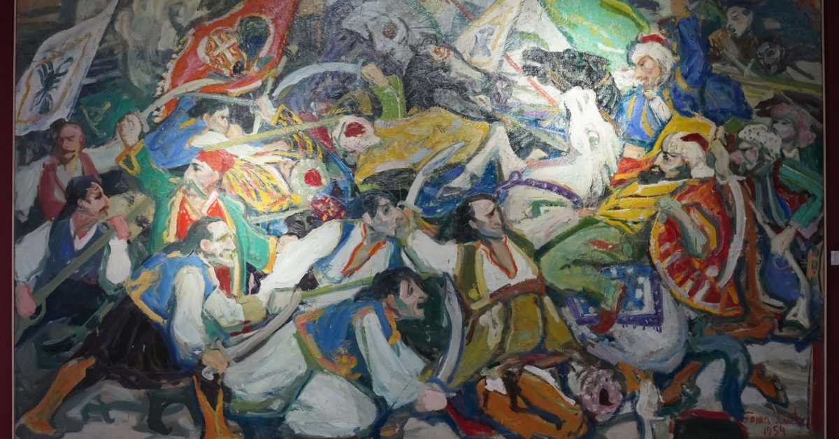 Рестаурирана слика „Бој на Чегру“ представљена у Историјском музеју Србије