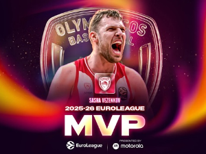 Саша Везенков други играч у историји са два Евролигина МВП признања