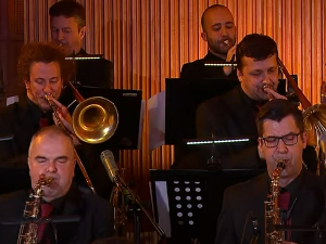 Биг Бенд РТС, концерти – „Вече са звездама џеза“ – Ack Van Rooyen, Mihailo Blam & Peter Herbolzheimer, I део