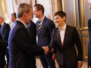 Брнабићева у Копенхагену на пријему који је приредио краљ Фредерик Десети