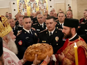 Жандармерија обележила славу и Дан јединице у крипти Храма Светог Саве