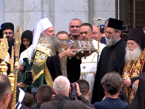 Часни појас Пресвете Богородице свечано испраћен ка Светој Гори