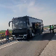Запалио се аутобус на мосту код Бешке