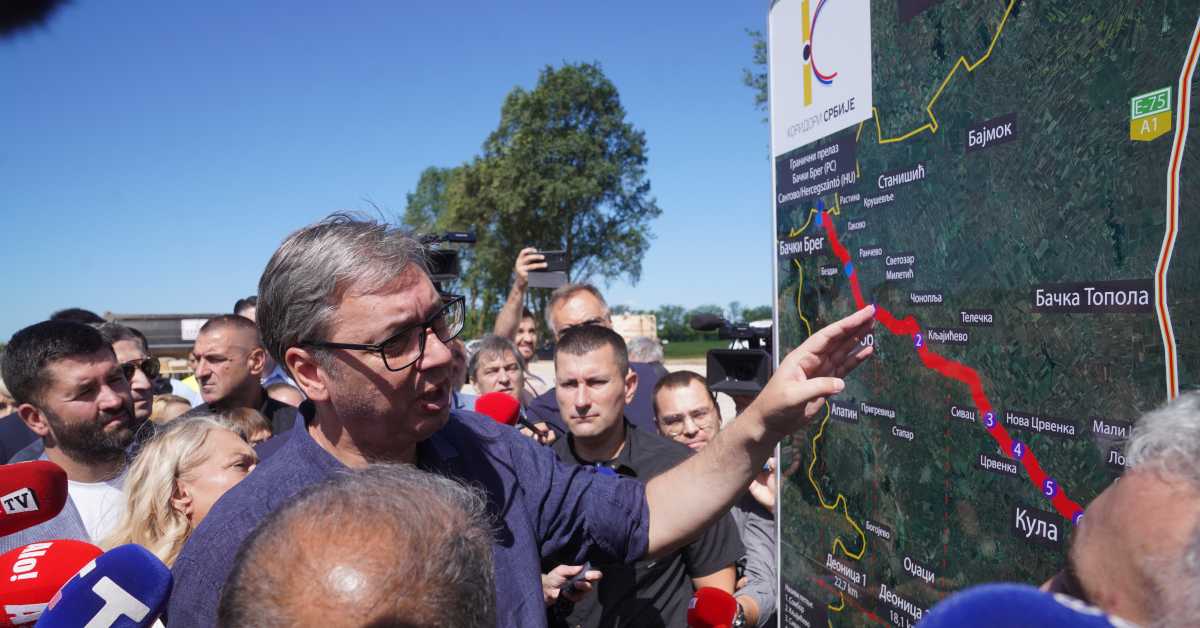Вучић обишао радове на “Осмеху Војводине“: Деоница Бачки Брег – Кљајићево до Видовдана 2028. године