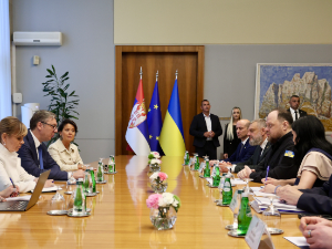 Вучић са председником Врховне раде Украјине Стефанчуком