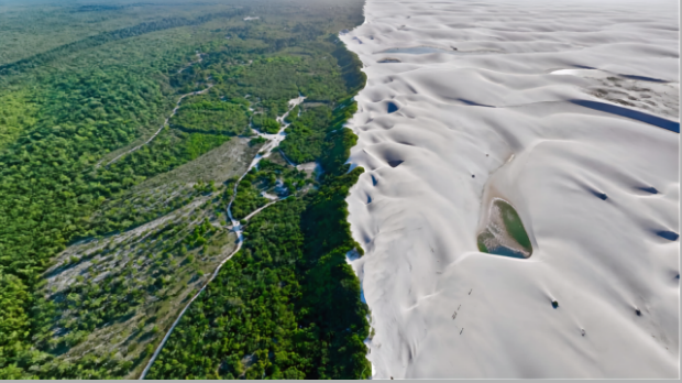 Место где  пустиња сусреће џунглу – нестварни пејзаж бразилских дина