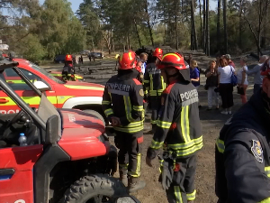 Помоћ румунских ватрогасаца у гашењу пожара у Пешчари