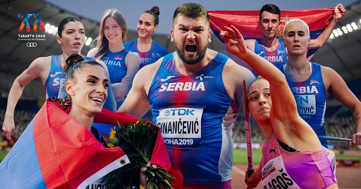 Српски атлетичари нападају медаље – осам представника у шест финала на Медитеранским играма у Таранту