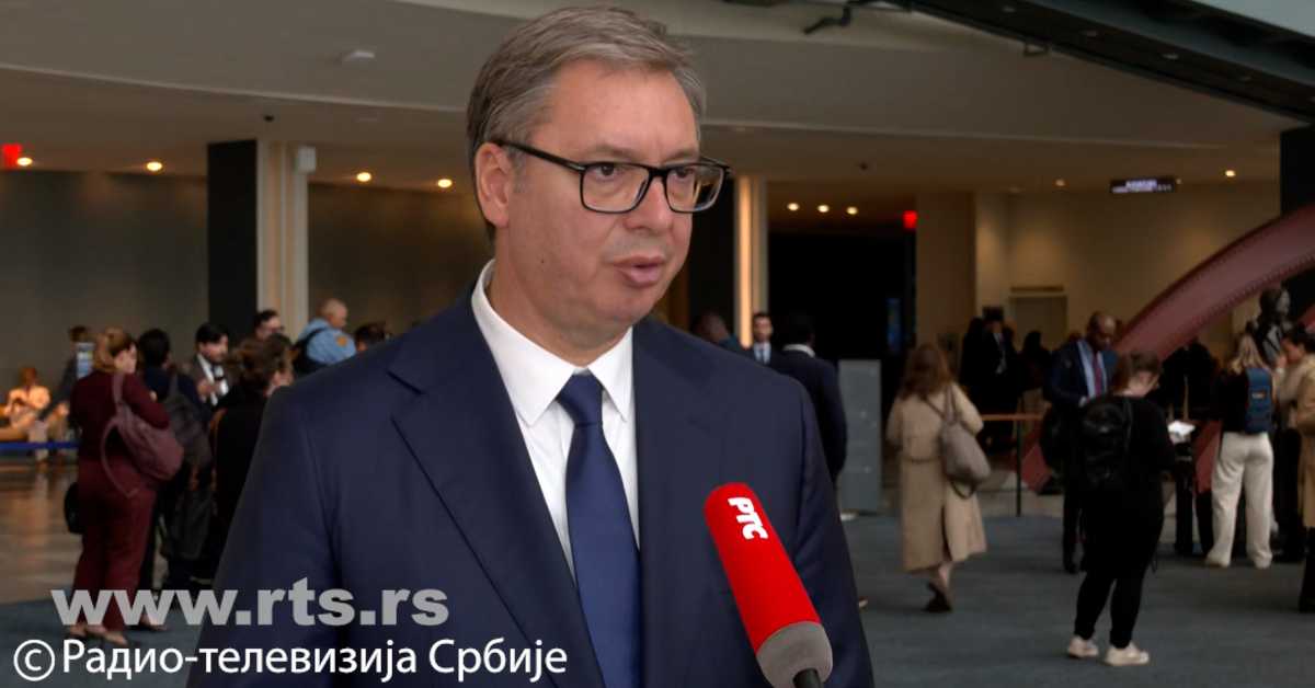 Председник Вучић за РТС из Њујорка: Не постоје чаробни штапићи за решавање сукоба; свет чека сусрет Трампа и Сија