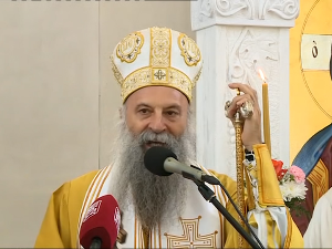 Патријарх Порфирије освештао храм у Палама и позвао на јединство
