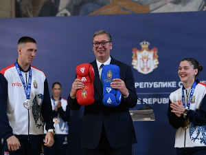 Вучић примио српске боксере, освајаче медаља на Европском првенству у Софији