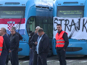 Штрајк запослених у комуналним предузећима у Загребу – на улице изашла два трамваја и један аутобус