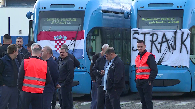 Štrajk zaposlenih u komunalnim preduzećima u Zagrebu – na ulice izašla dva tramvaja i jedan autobus