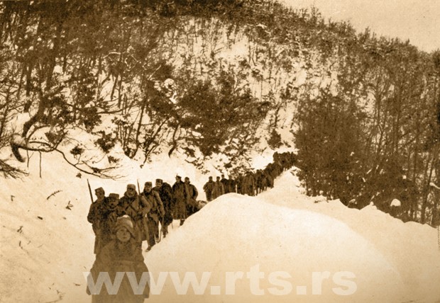 Србска војска у снегом завејаним планинама Албаније