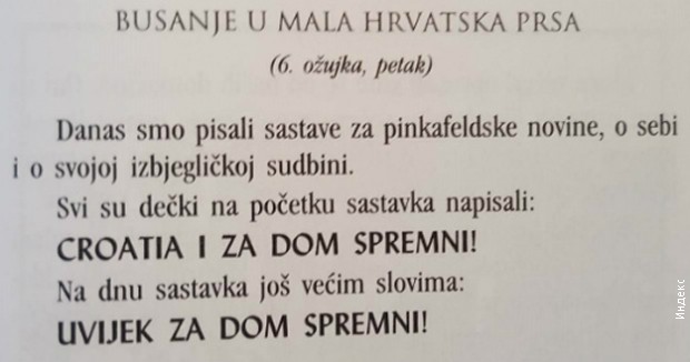 Knjiga na nekoliko mesta promoviše ustaški poklič 