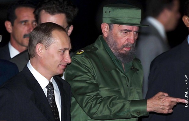 Фидел Кастро и Владимир Путин у у децембру 2000. године