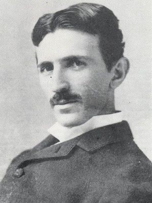 Никола Тесна као младић